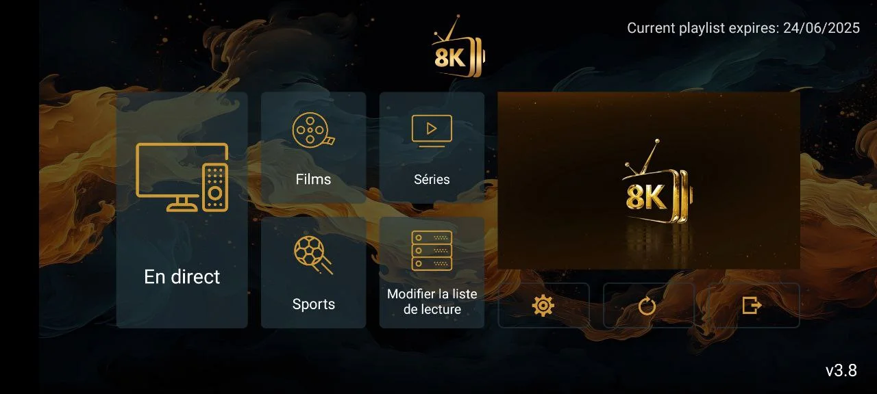8K IPTV streaming experience